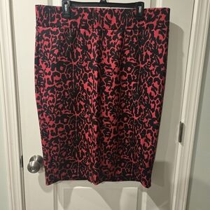Eloquii Stylish Black and Red Women's Skirt Size Back Size 20
